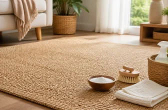 Comment nettoyer un tapis en jute​ sans l&rsquo;abîmer ? Astuces