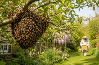 Combien de temps reste un essaim d&rsquo;abeille au même endroit ?